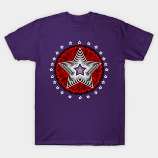 Radial star 4 T-Shirt